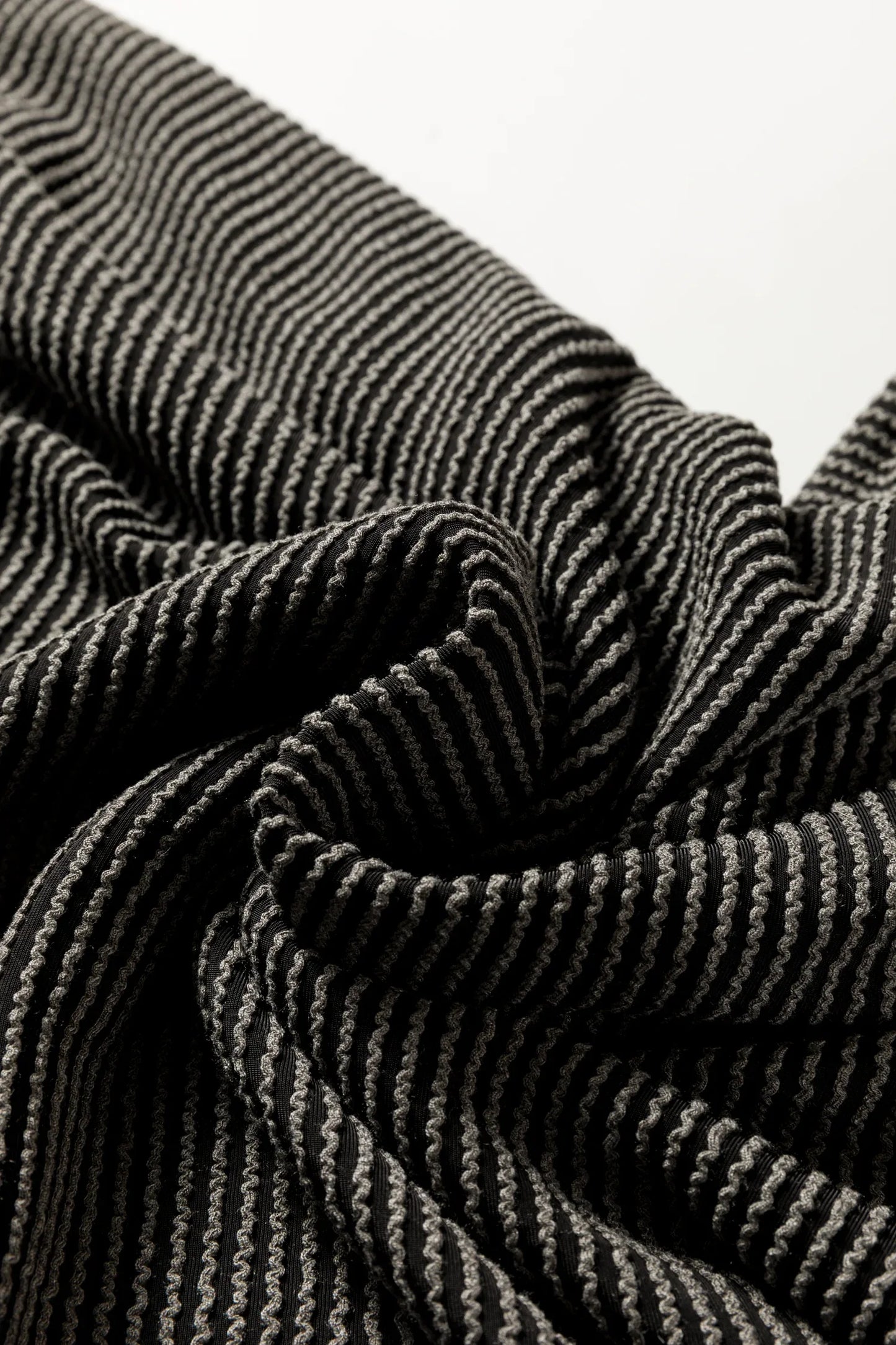 Carbon Grey Twisted Ribbed Dolman Long Sleeve Top - MarkoFit