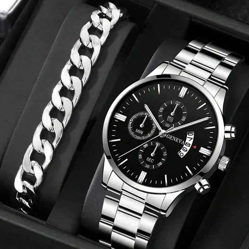 Fashion Men Luxury Calendar Quartz Wrist Watch - MarkoFit