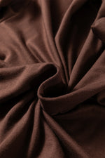 Red Sandalwood Floral Patchwork Short Sleeve T Shirt Loose Maxi Dress - MarkoFit