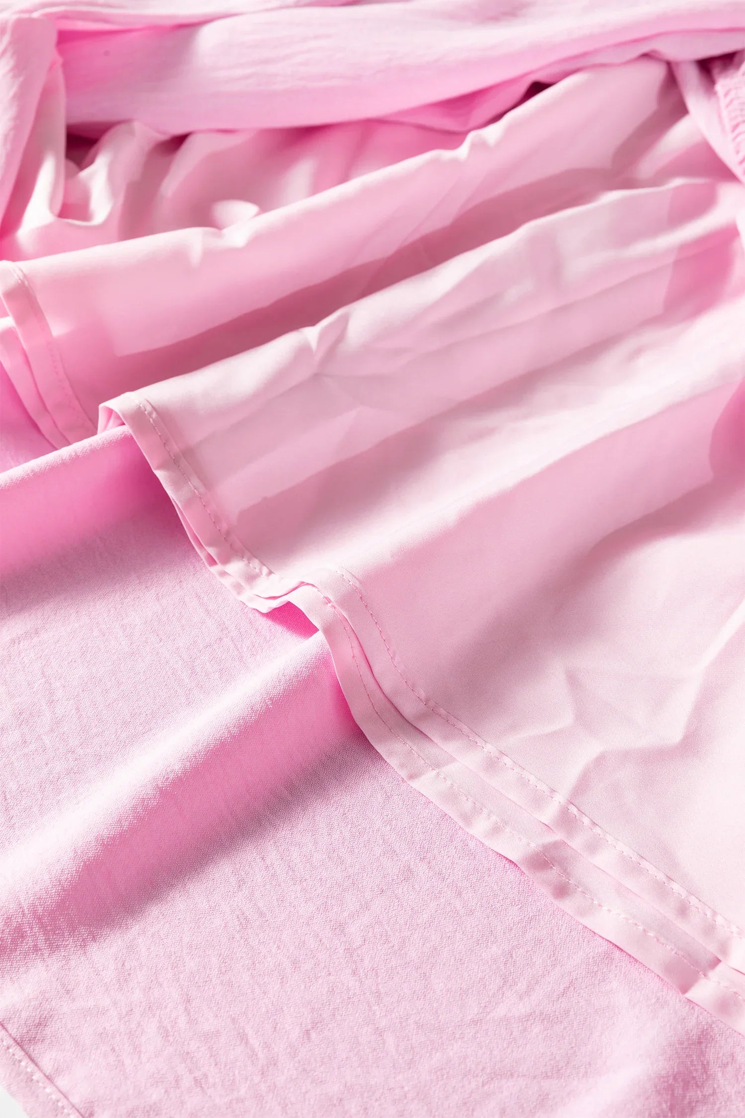 Pink Smocked Bodice Flutter Sleeve Fit Flare Tiered Midi Dress - MarkoFit