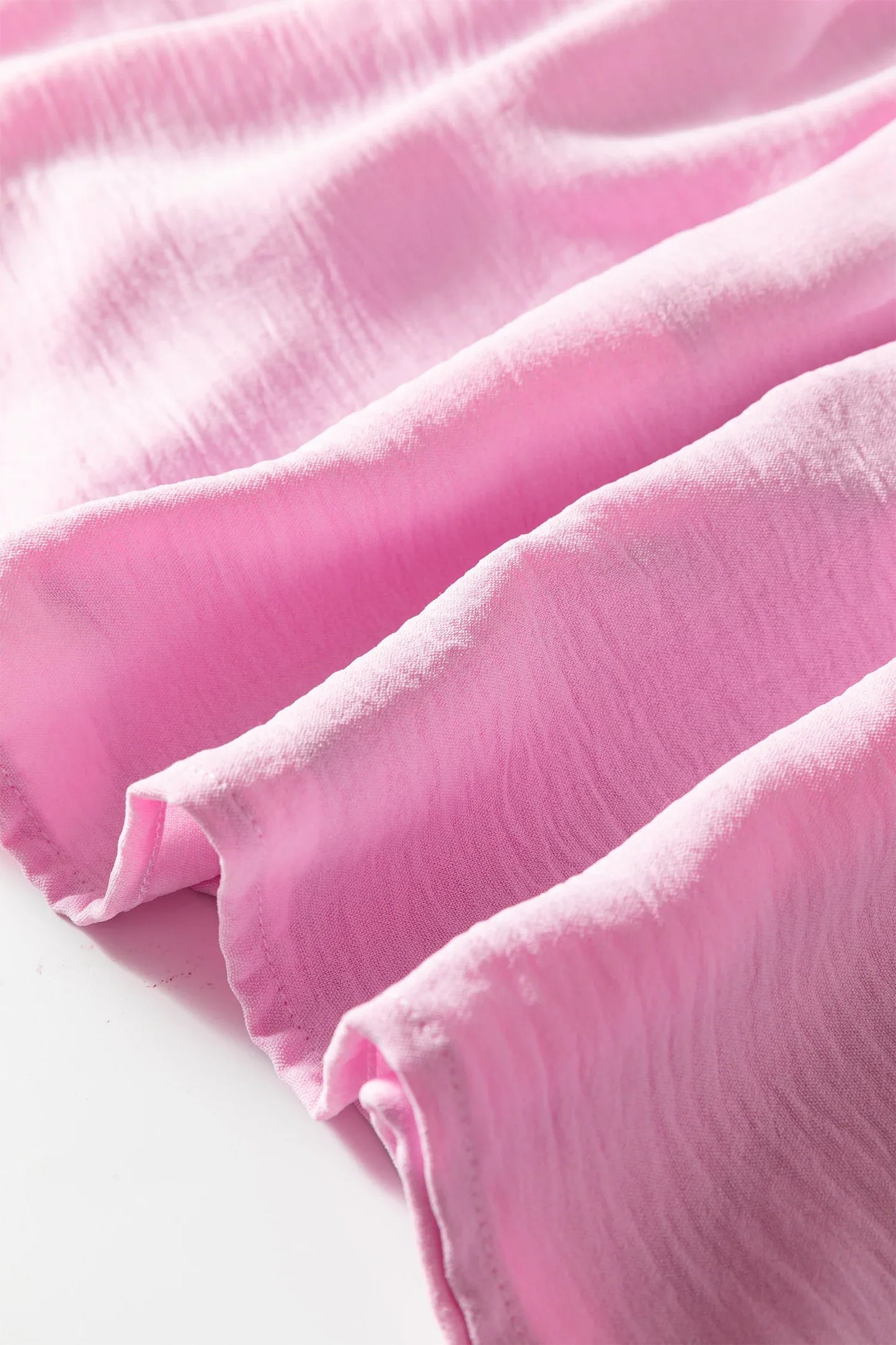 Pink Smocked Bodice Flutter Sleeve Fit Flare Tiered Midi Dress - MarkoFit