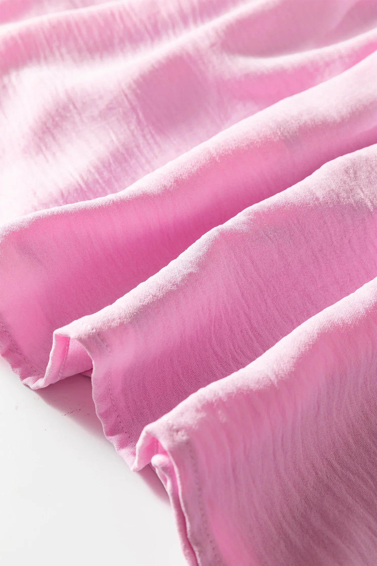 Pink Smocked Bodice Flutter Sleeve Fit Flare Tiered Midi Dress - MarkoFit