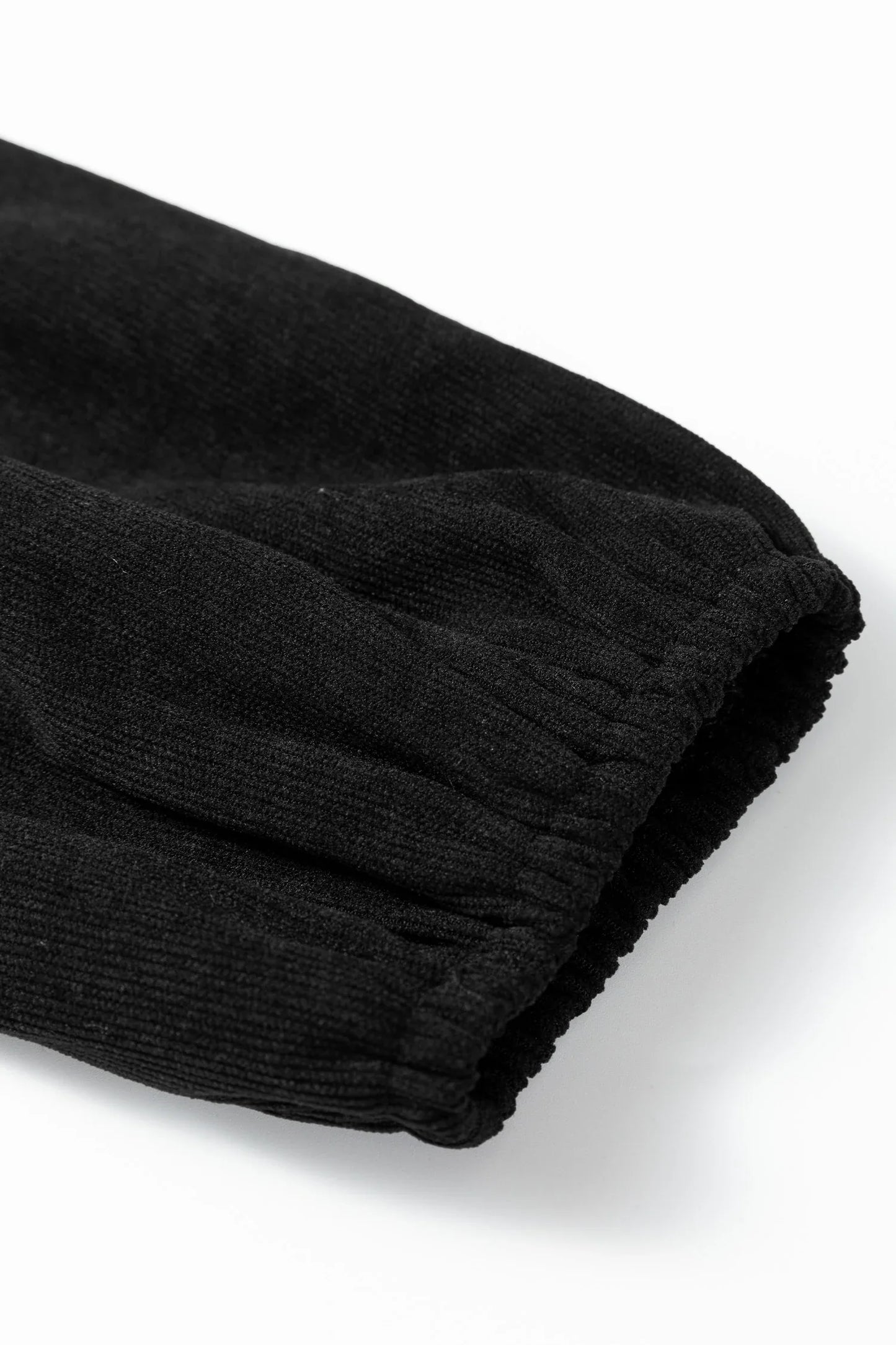 Black Lantern Sleeve Tiered Mini Dress - MarkoFit