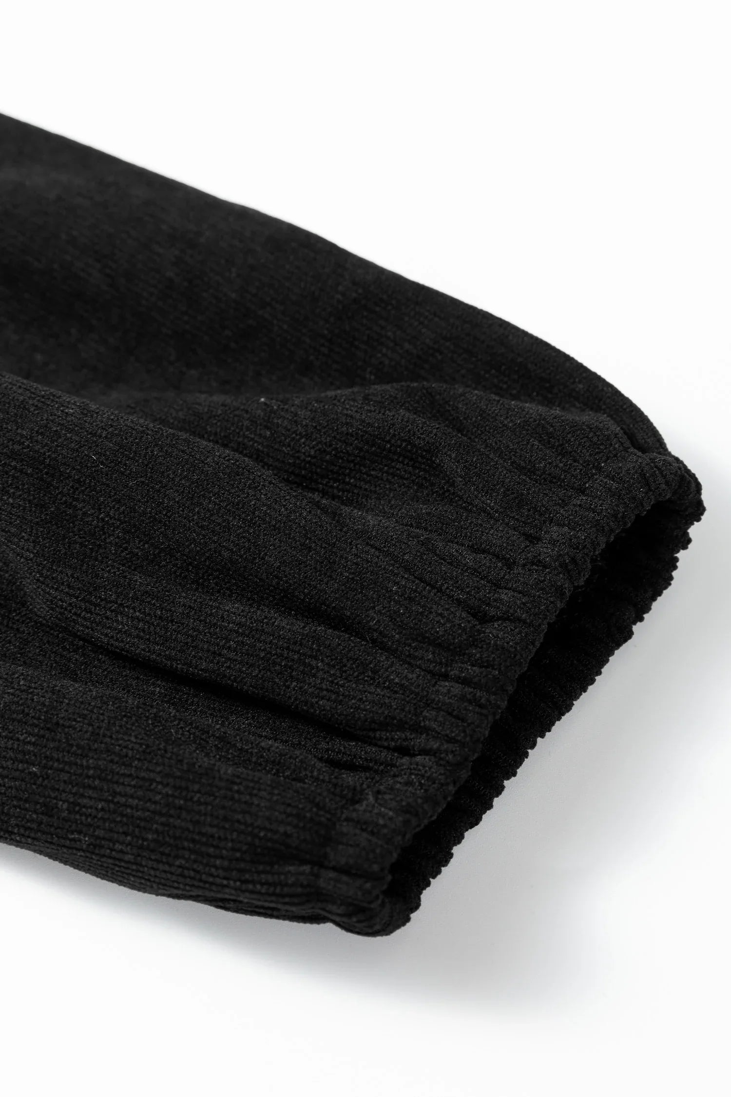 Black Lantern Sleeve Tiered Mini Dress - MarkoFit