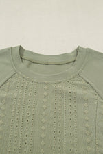 Laurel Green Jacquard Frilled Ruffled Long Sleeve Mini Dress - MarkoFit