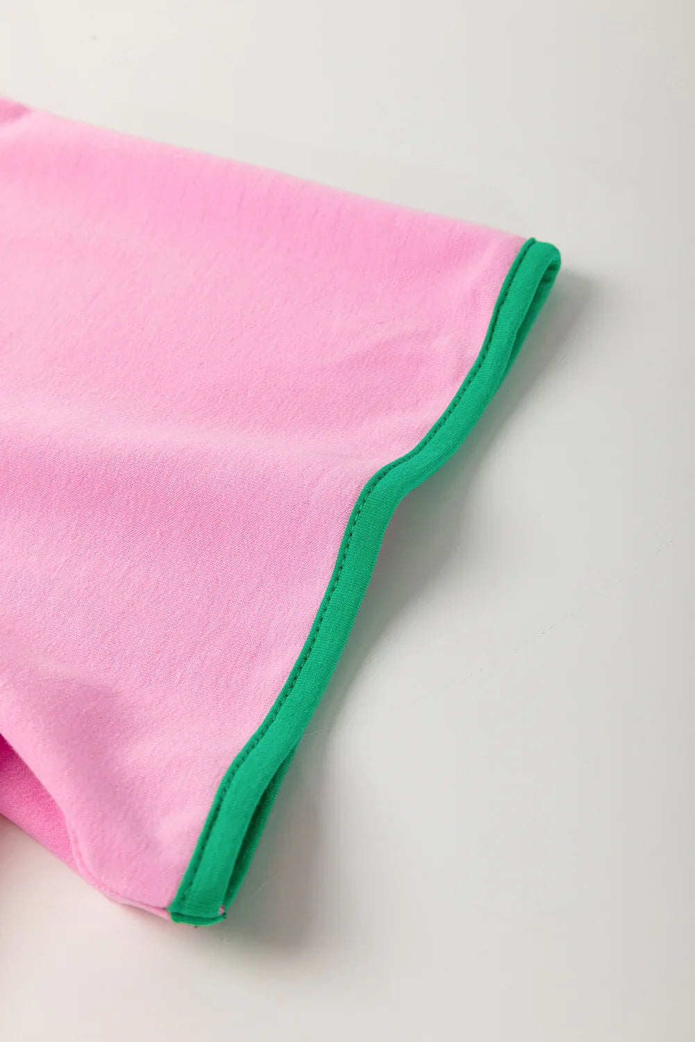 Bonbon Plus Size Contrast Trim T Shirt and Skirt Two Piece Set - MarkoFit