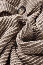 Smoke Gray Solid Corded Drop Shoulder Plus Size Shacket - MarkoFit