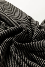 Carbon Grey Twisted Ribbed Dolman Long Sleeve Top - MarkoFit