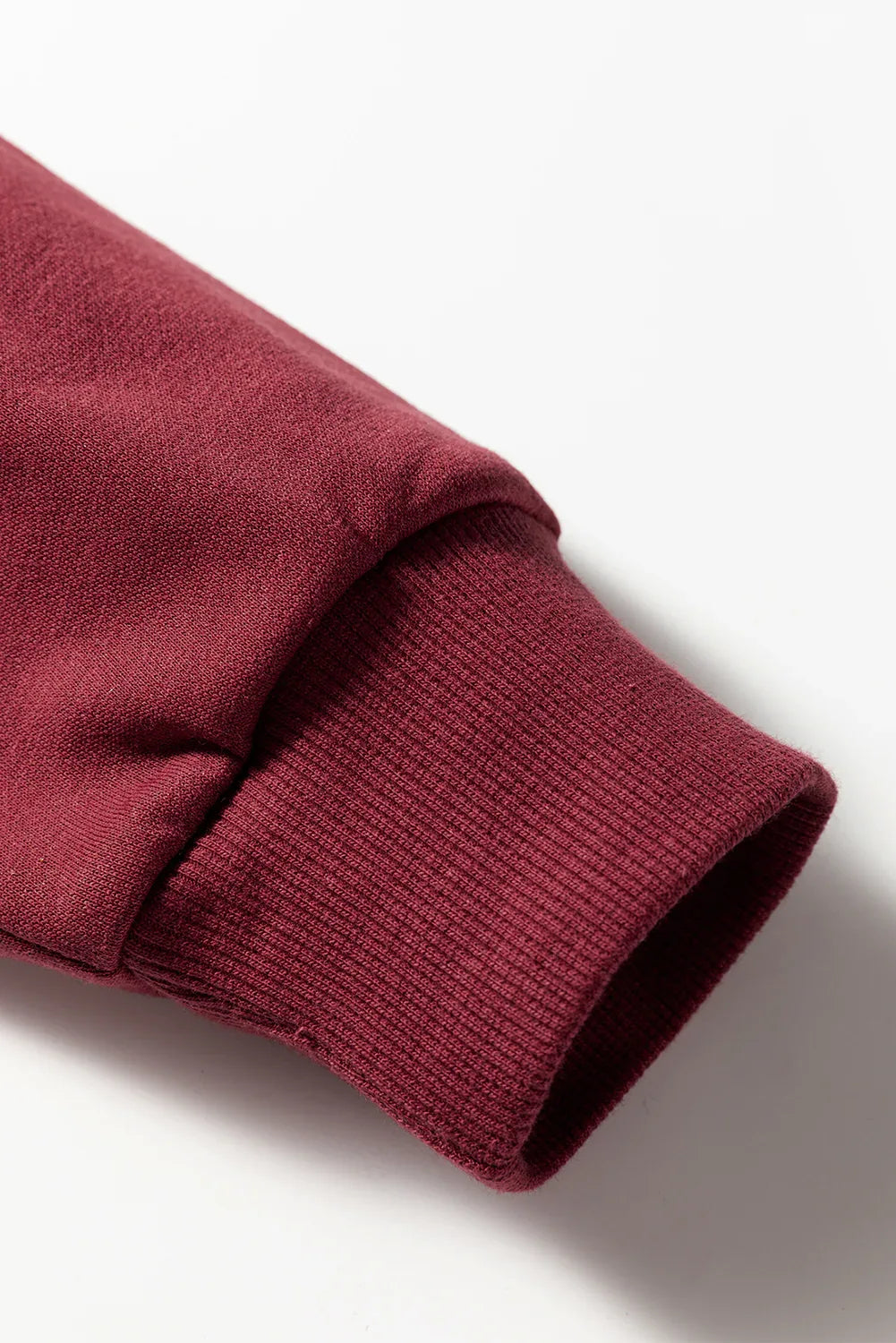 Red Dahlia Varsity Striped Detail Drop Shoulder Oversized Sweatshirt - MarkoFit