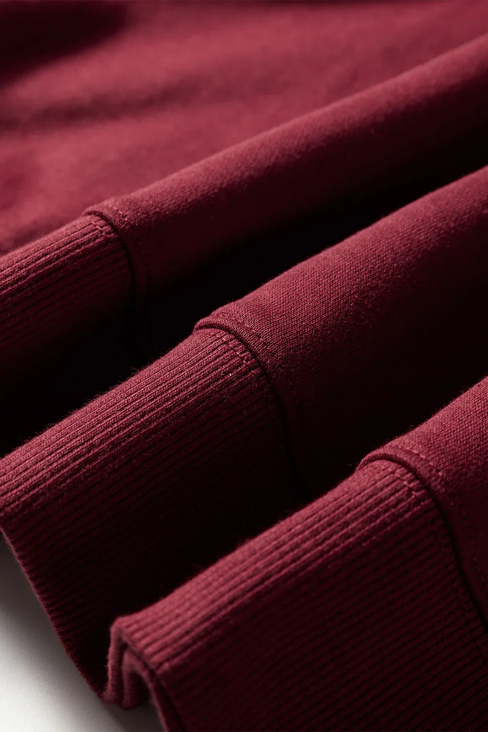 Red Dahlia Varsity Striped Detail Drop Shoulder Oversized Sweatshirt - MarkoFit