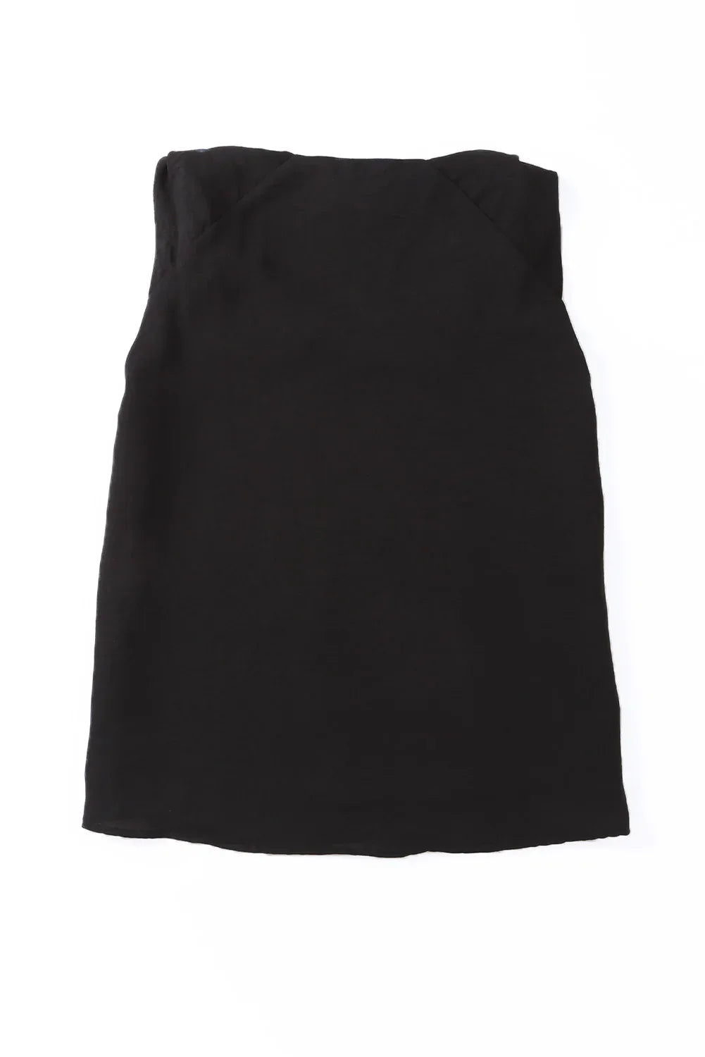 Black V Neck Knotted Shoulder Vest - MarkoFit