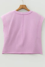 Bright Pink Mineral Wash Boxy Fit Cotton Tank Top - MarkoFit