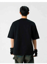 Embroidered short sleeved T-shirt for men - MarkoFit