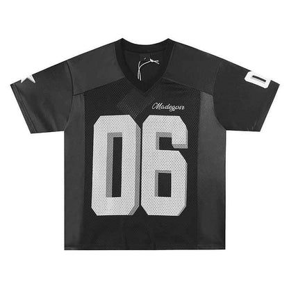 V-Neck Jersey Short Sleeve T-Shirt for Men and Women Breathable - MarkoFit