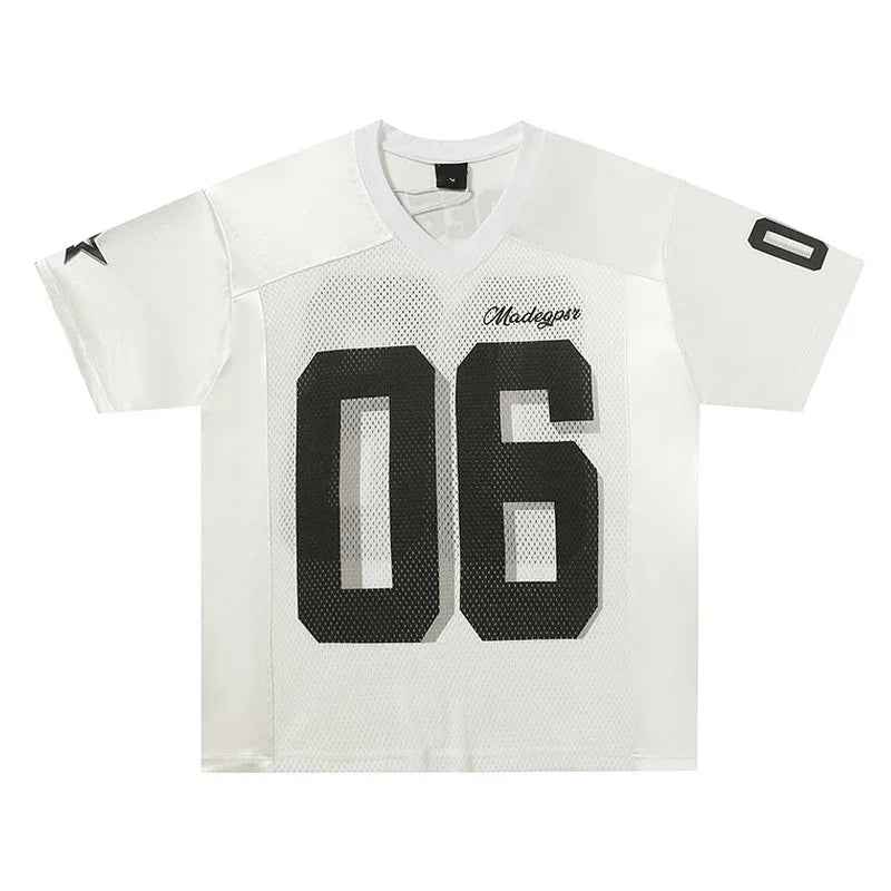 V-Neck Jersey Short Sleeve T-Shirt for Men and Women Breathable - MarkoFit