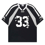 Short Sleeve Loose Streetwear Breathable T-Shirt for Men - MarkoFit