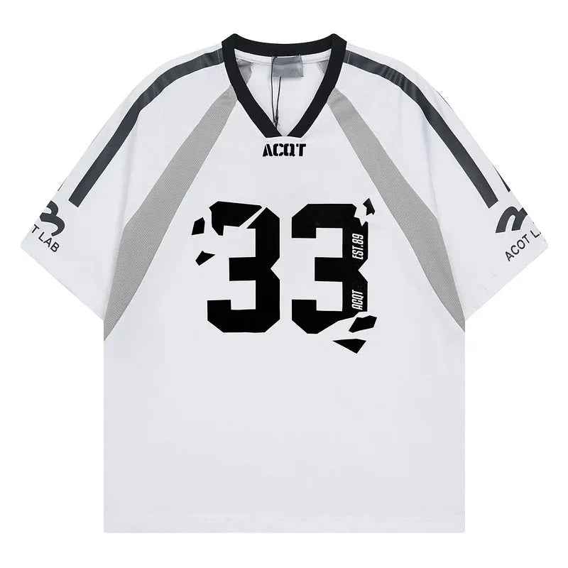 Short Sleeve Loose Streetwear Breathable T-Shirt for Men - MarkoFit