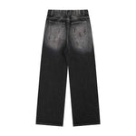 Washed Straight Jeans Men Loose Slimming Design Trousers - MarkoFit