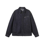 Turn-Down Collar Denim Jacket for Men - Trendy Loose Workwear Style, Ideal Winter Clothes for Women - MarkoFit