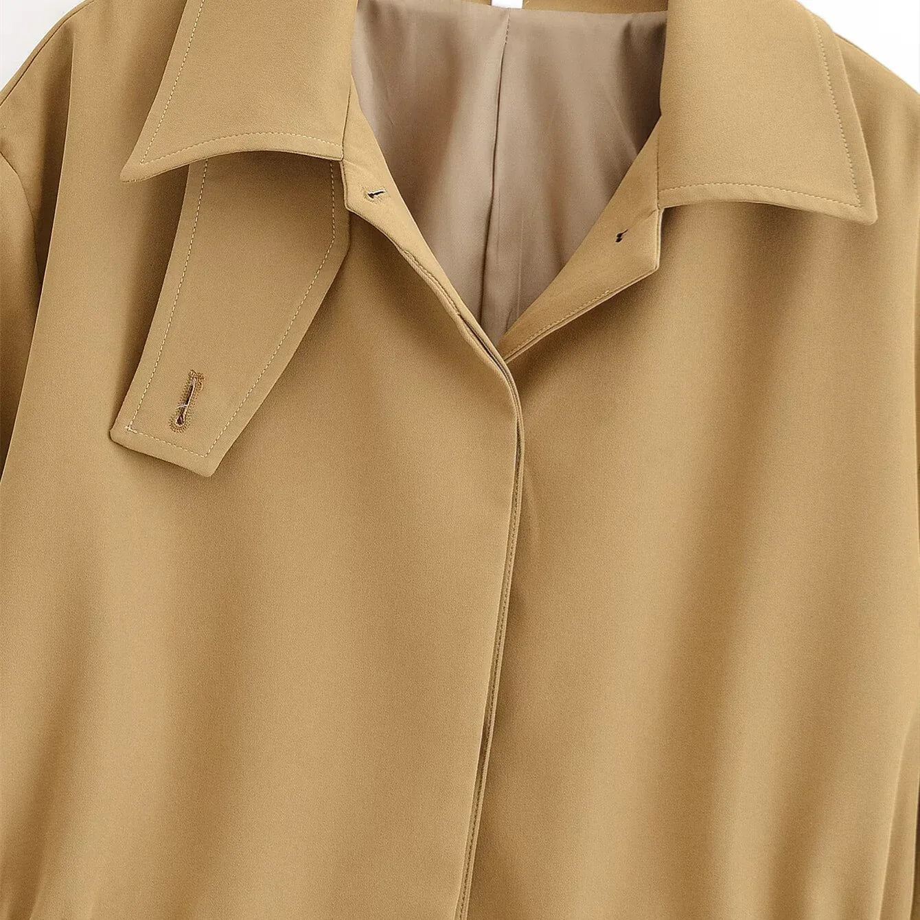 Waist lapel short jacket for women's autumn - MarkoFit