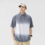 Gradient short sleeved polo shirt for men in summer - MarkoFit