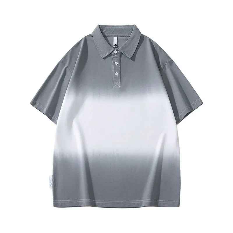 Gradient short sleeved polo shirt for men in summer - MarkoFit