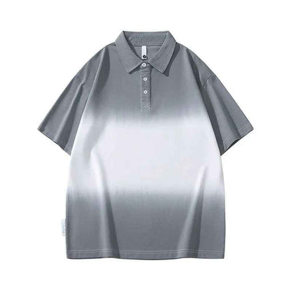 Gradient short sleeved polo shirt for men in summer - MarkoFit