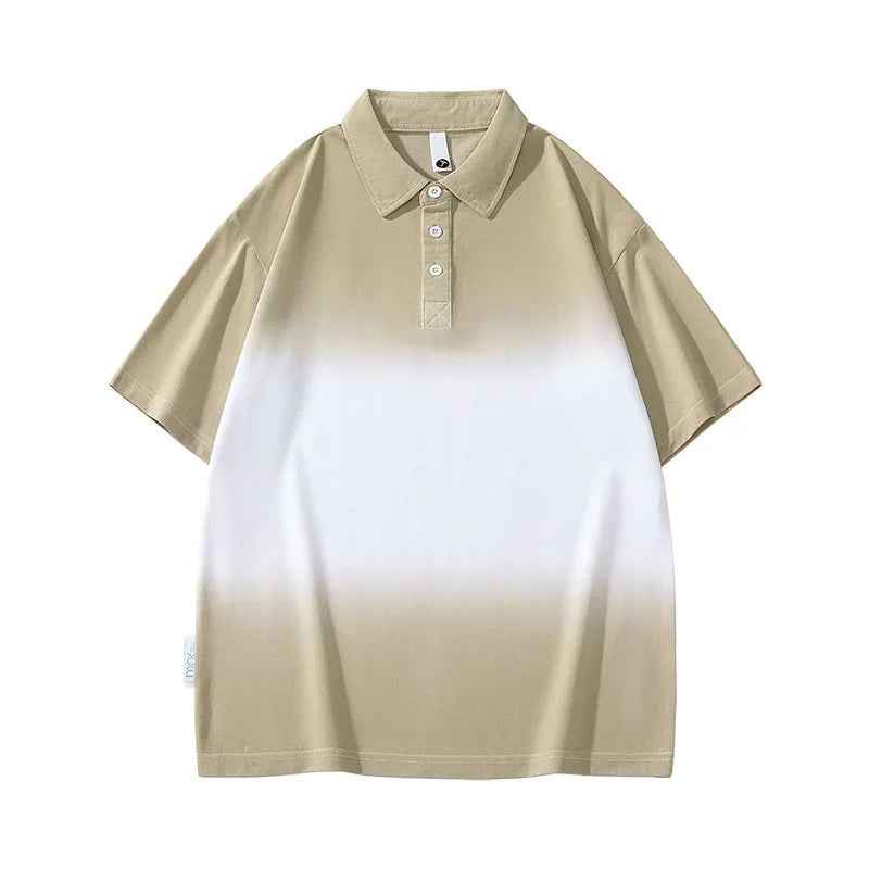 Gradient short sleeved polo shirt for men in summer - MarkoFit