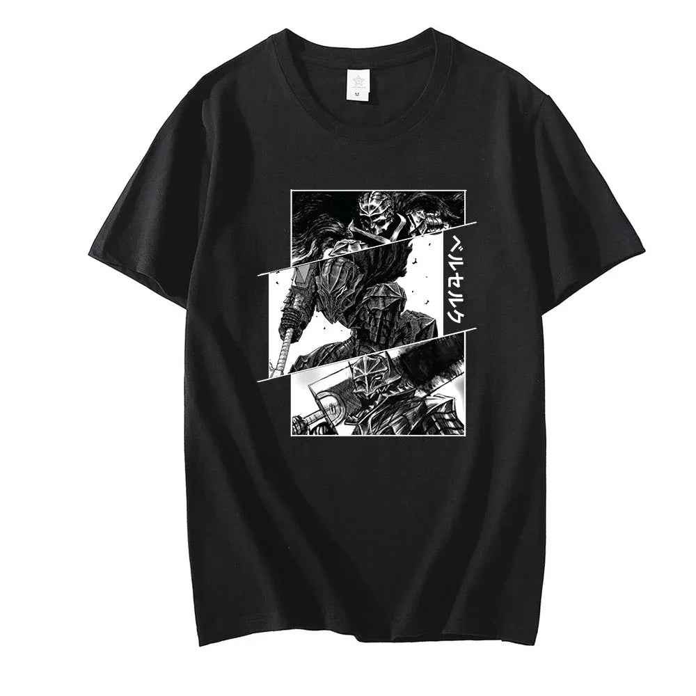 Berserk Guts T Shirt for Men Manga Swordsman Gatsu Sacrifice - MarkoFit