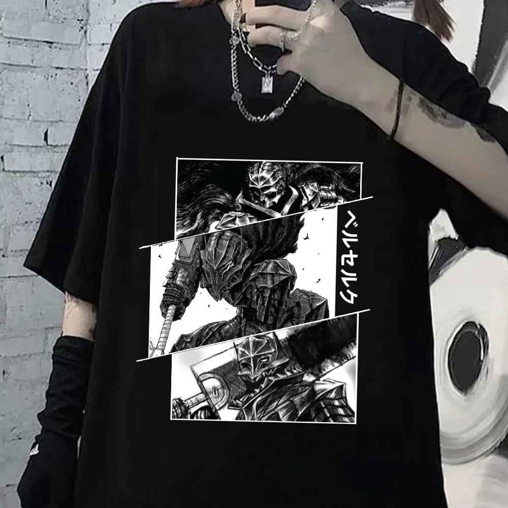 Berserk Guts T Shirt for Men Manga Swordsman Gatsu Sacrifice - MarkoFit