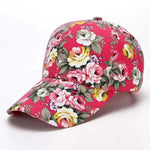 Small floral cloth peony cloth baseball cap cap duck bill hat - MarkoFit