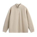 Half zip stand up collar sweater for men - MarkoFit