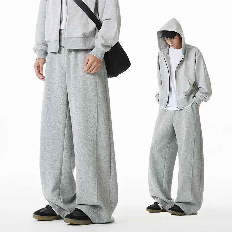 Side panel straight leg casual pants for men - MarkoFit