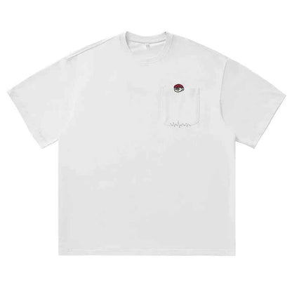 Embroidered short sleeved T-shirt for men - MarkoFit