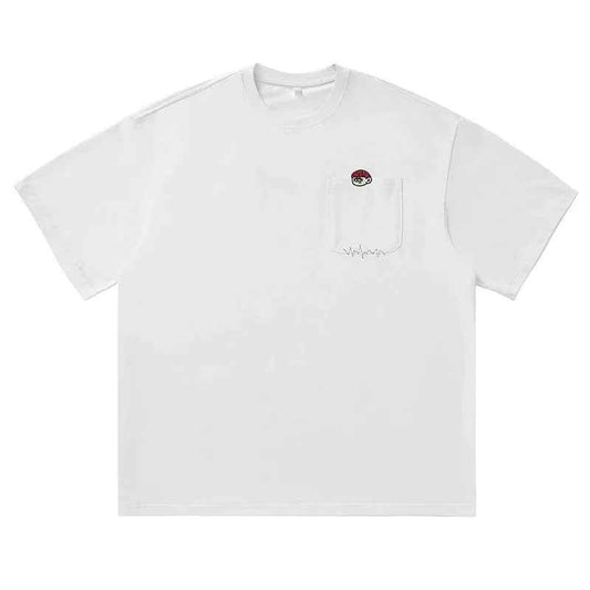 Embroidered short sleeved T-shirt for men - MarkoFit