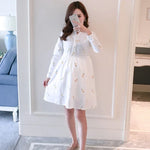 Fashion Maternity Shirt Dress Pregnant Maternity Clothes Casual Nursing Long Sleeves Striped Pregnancy Clothes - MarkoFit