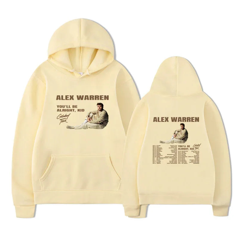 You'll Be Alright Kid Alex Warren Hoodies Men Clothes Winter - MarkoFit