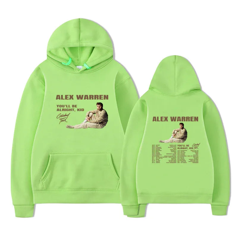 You'll Be Alright Kid Alex Warren Hoodies Men Clothes Winter - MarkoFit