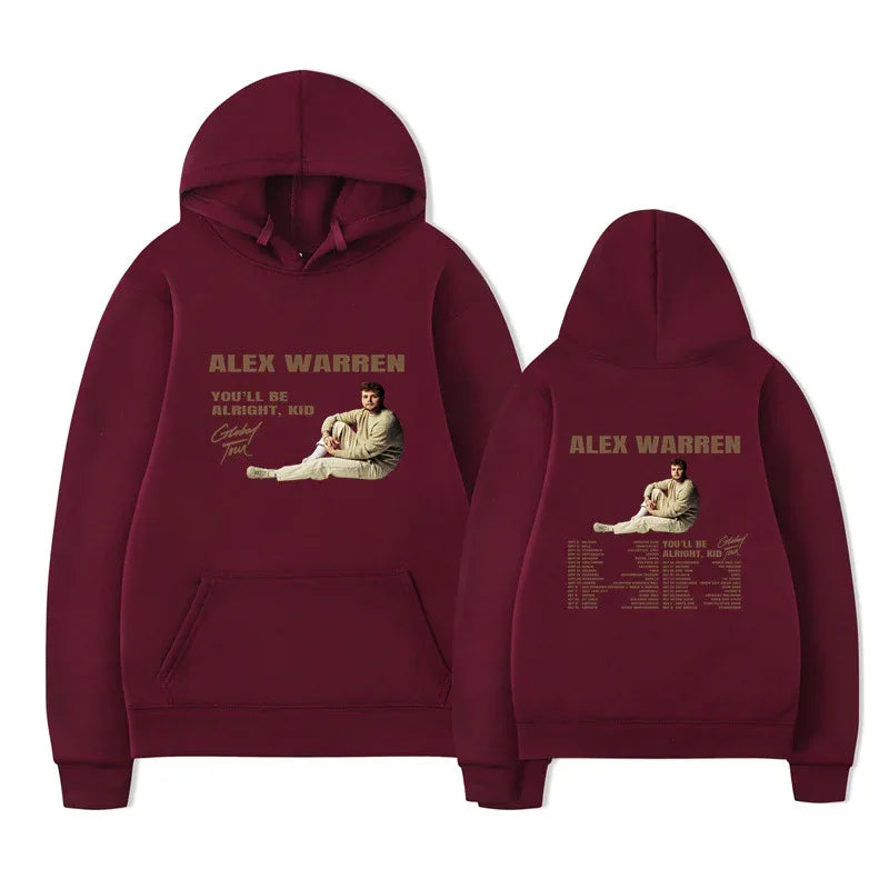 You'll Be Alright Kid Alex Warren Hoodies Men Clothes Winter - MarkoFit