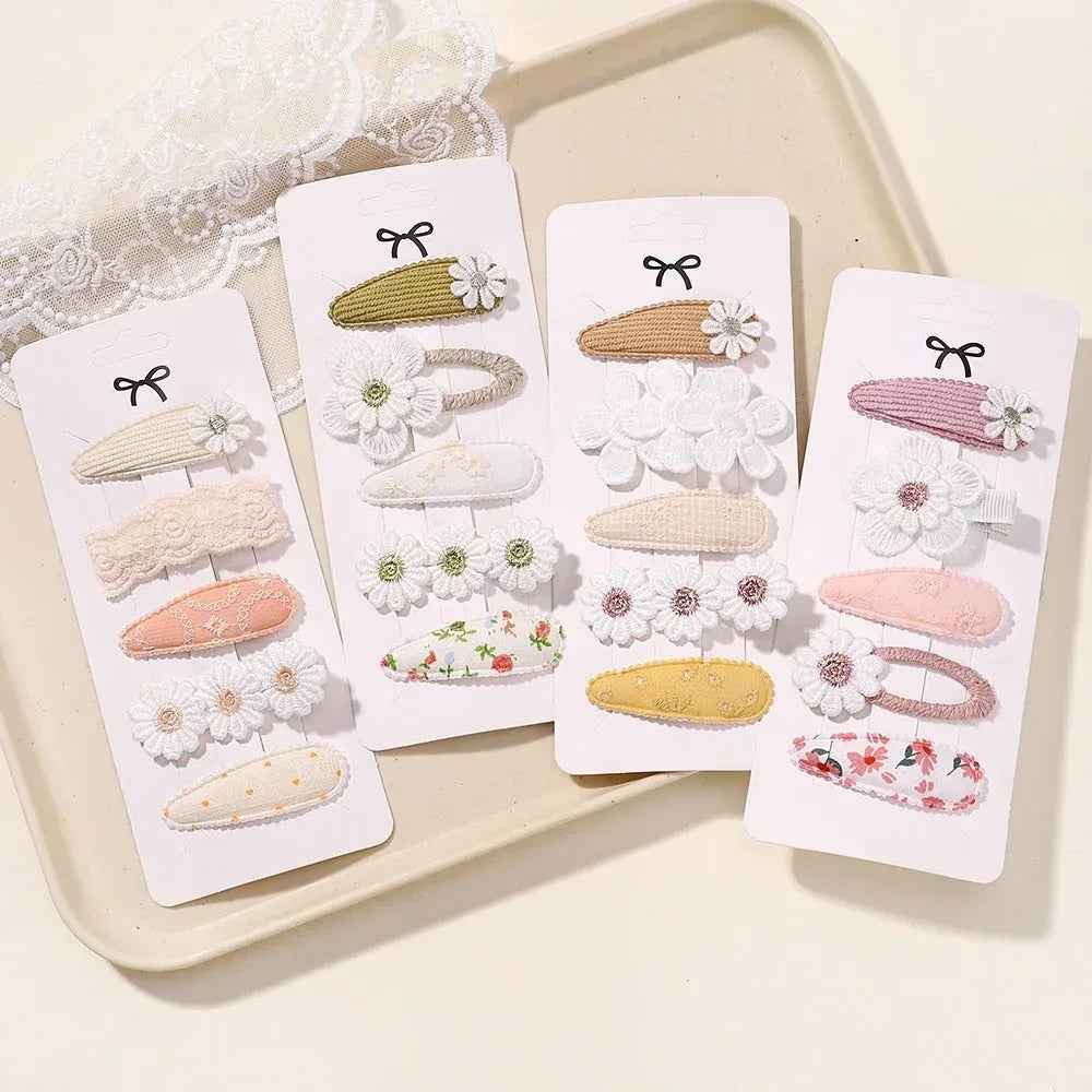 5Pcs BB Clips Set for Children Hair Accessories Sweet Hair bangs - MarkoFit