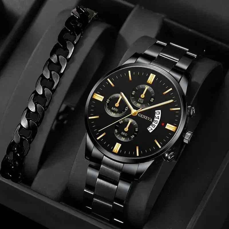 Fashion Men Luxury Calendar Quartz Wrist Watch - MarkoFit