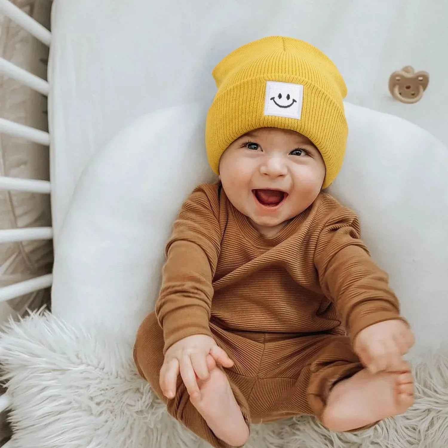 Kids Autumn Winter Hats for Newborn Crochet Beanie Toddler Boy - MarkoFit