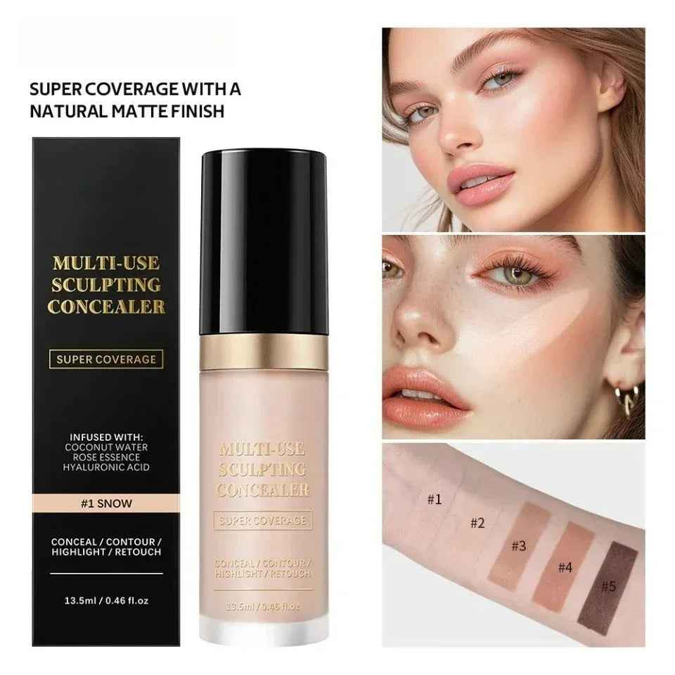 Super Coverage Concealer Multi-Use Cream Oil Free Long Lasting - MarkoFit