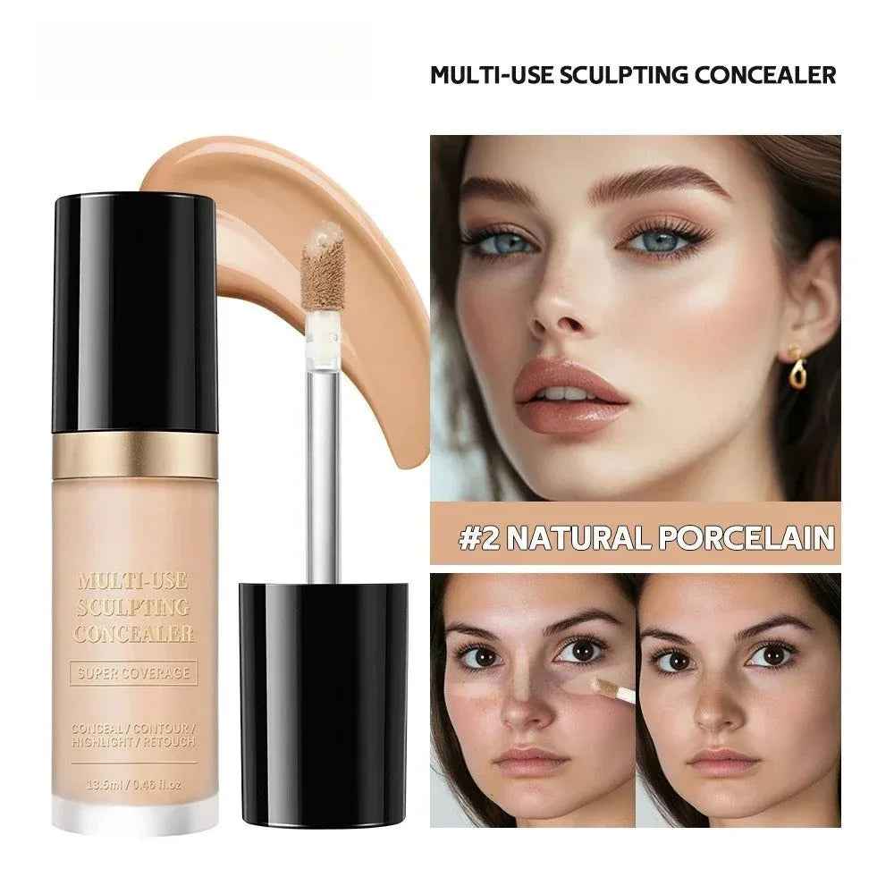 Super Coverage Concealer Multi-Use Cream Oil Free Long Lasting - MarkoFit