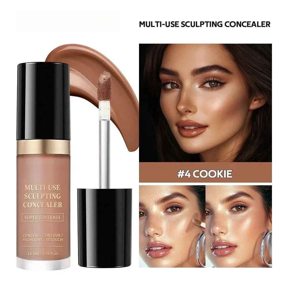 Super Coverage Concealer Multi-Use Cream Oil Free Long Lasting - MarkoFit