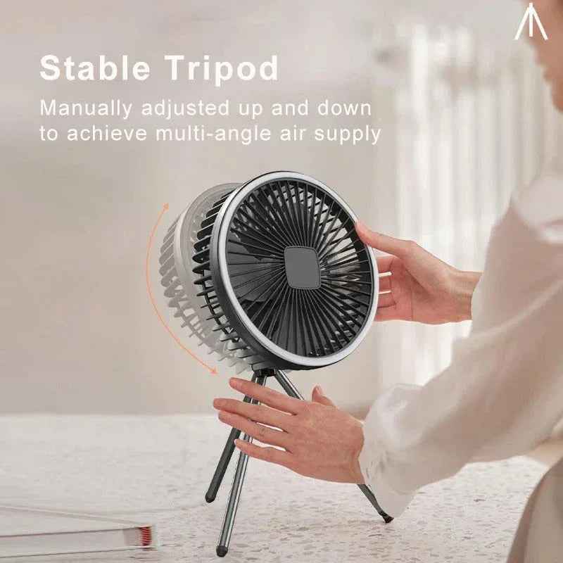 USB Rechargeable Wireless Ceiling Electric Fan With LED light For Home - MarkoFit
